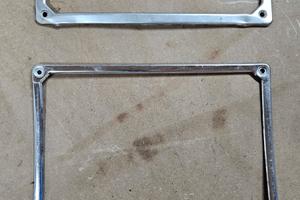 Porta Targa INOX Cromati Lancia Fulvia Coupè