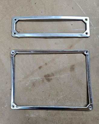 Porta Targa INOX Cromati Lancia Fulvia Coupè