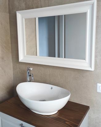 SPECCHI TOFTBYN CORNICE BIANCA 85X65 ANCHE X BAGNO