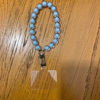 Cinturino Polso per Smartphone - Perle Azzurre