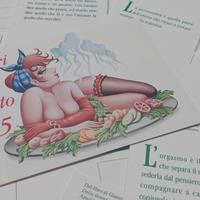 10x Cartoline pubblicitarie 1994 libro G. Monduzzi