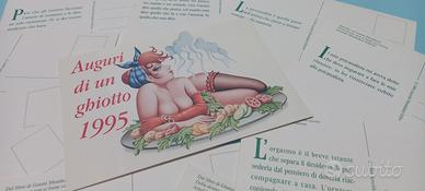 10x Cartoline pubblicitarie 1994 libro G. Monduzzi