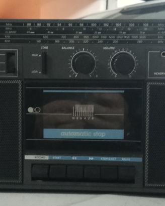 radio cassette vintage anni 80