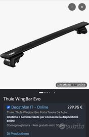 Portapacchi Thule - porta bici - porta sci 6 paia 