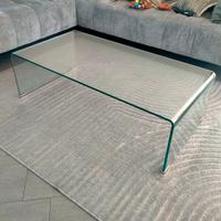 Tavolino da salotto in Vetro temperato curvo

