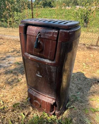 STUFA A LEGNA ZOPPAS IN GHISA VINTAGE BAITA