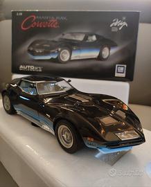 Autoart Corvette Manta Ray 68 Nera e Blu 1:18 Rara