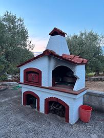 Barbeque in muratura forno e griglia