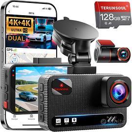 Dashcam 4K Dual Camera Terunsoul con Scheda 128GB
