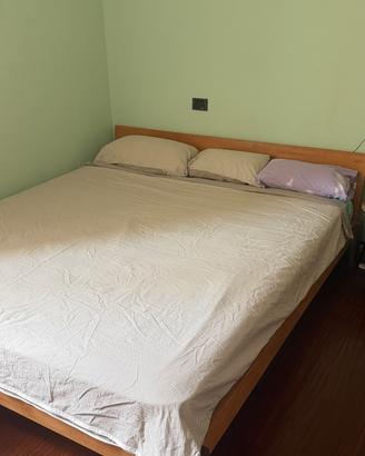 Letto legno massello di faggio 192 x 212 x 25
