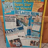 Cartello pubblicitario pub Birra Delirium Tremens