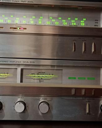 Amplificatore +radio+casse Sanyo revisionato.