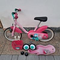 Bicicletta Bici Btwin Bambina 12 pollici