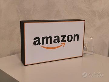 Lampada Led Logo Amazon Insegna Lightbox