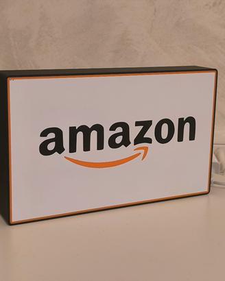 Lampada Led Logo Amazon Insegna Lightbox