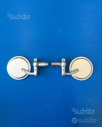 Coppia specchietti bar end da manubrio cafè racer