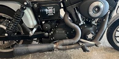 Scarico 2 in 1 per harley davidson dyna