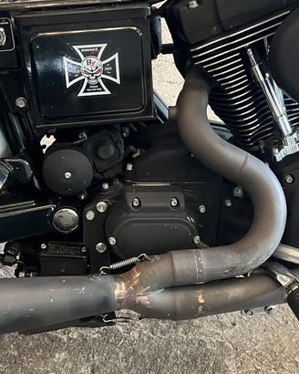 Scarico 2 in 1 per harley davidson dyna