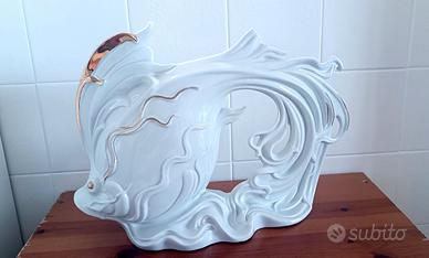 Pesce Decorativo in Porcellana pâte de Limoges