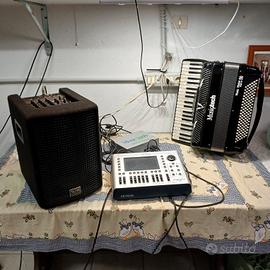 fisarmonica elettronica completa di accessori