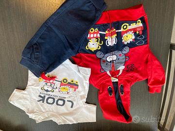 Tuta Bouny 6-9 mesi con pantalone e maglietta