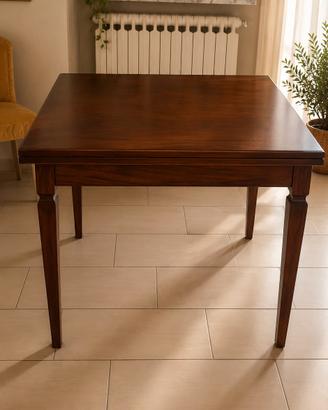 tavolo in legno massello 1x1 m