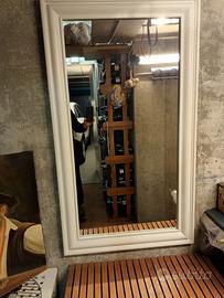Specchiera in legno bianca