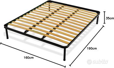 Rete 160X190 cm A 13 Doghe Strette Matrimoniale