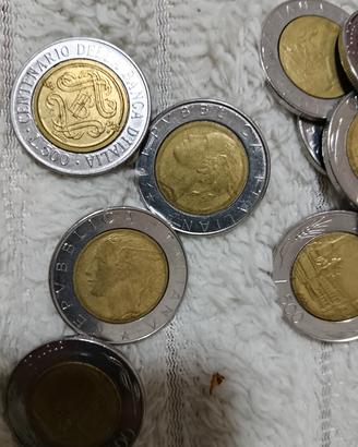 moneta italiana 500 Iire 