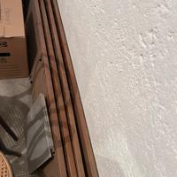 Libreria legno massello con ante in vetro