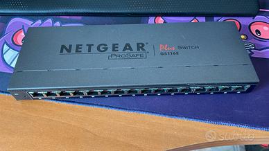 Switch Netgear GS116E 16 porte Gigabit Ethernet