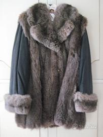 GIACCONE PELLICCIA OPOSSUM MANICHE ALCANTARA