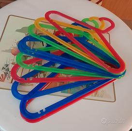 Ikea vintage set 10 appendini plastica