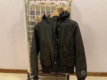 Giaccone Woolrich nero invernale donna tg M