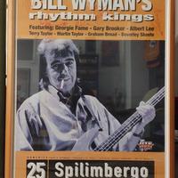 MANIFESTO "Bill Wyman's Rhythm Kings" autografato
