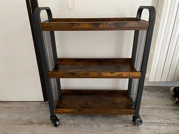 Carrello portavivande/mobiletto ingresso con ruote