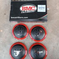 Coppette coprimozzo e filtro aria BMC abarth