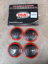 Coppette coprimozzo e filtro aria BMC abarth