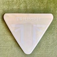 Adesivi con Logo Triumph Bianco/trasparente