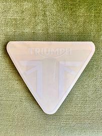 Adesivi con Logo Triumph Bianco/trasparente