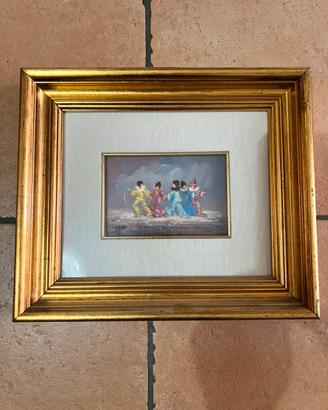 Quadro olio su tela Casaré 16x10 autentico