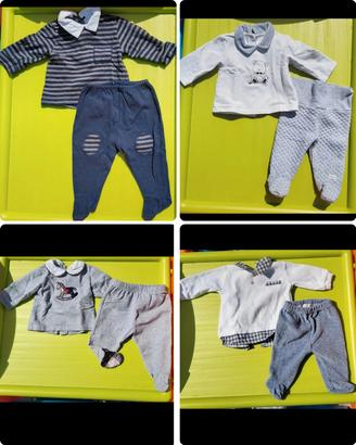 Abbigliamento felpato primi mesi di vita