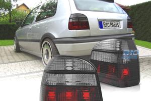 FANALI PER VOLKSWAGEN VW GOLF 3 91-97 ROSSO AFFUMI