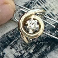 Solitario in oro bianco 750/1000