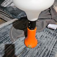 Rara Lampada Vintage Space Age Arancio - Originale