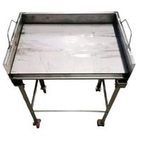 Barbecue tutto acciaio inox - piastra inox 60 cm.