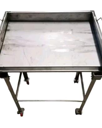 Barbecue tutto acciaio inox - piastra inox 60 cm.