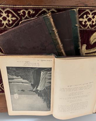 Antica opera in tre volumi della Divina Commedia