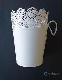 Portavaso bianco con supporto Ikea