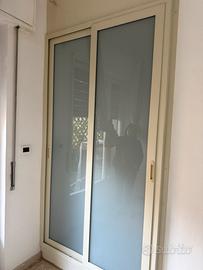 Porte scorrevoli con vetro opaco